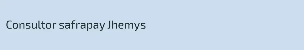 Consultor safrapay Jhemys